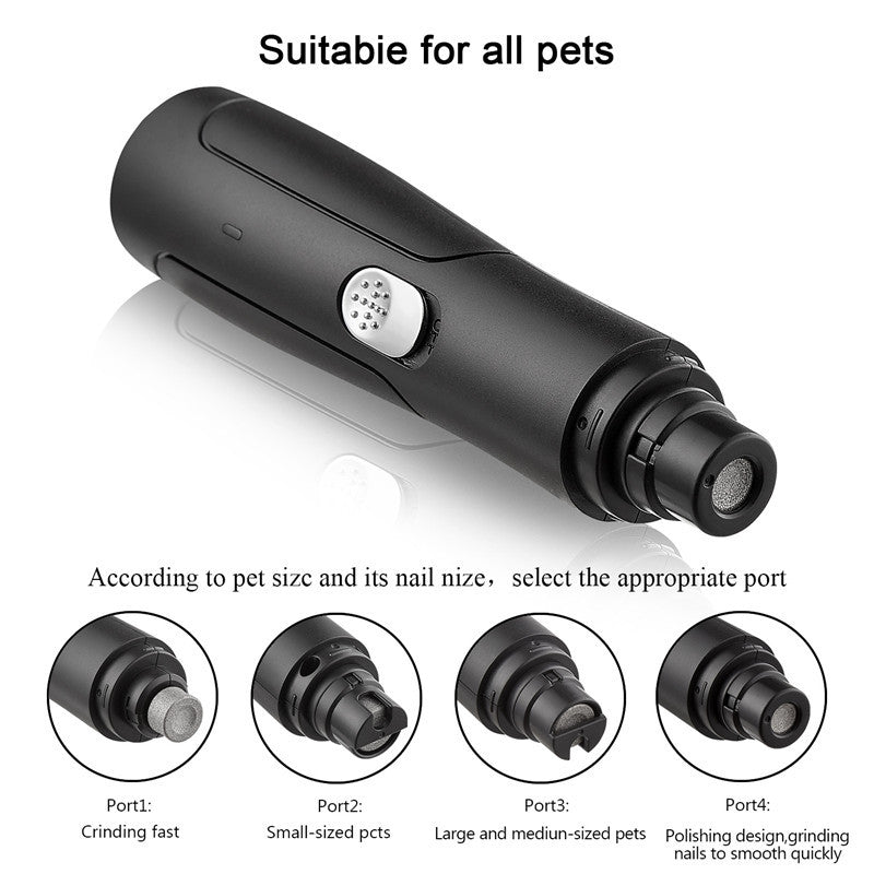 Rechargeable Pet Nail Grinder | Quiet & Stress-Free Grooming