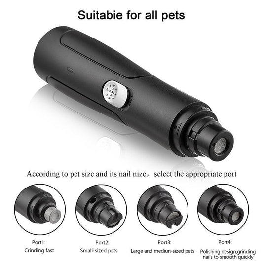 Rechargeable Pet Nail Grinder | Quiet & Stress-Free Grooming