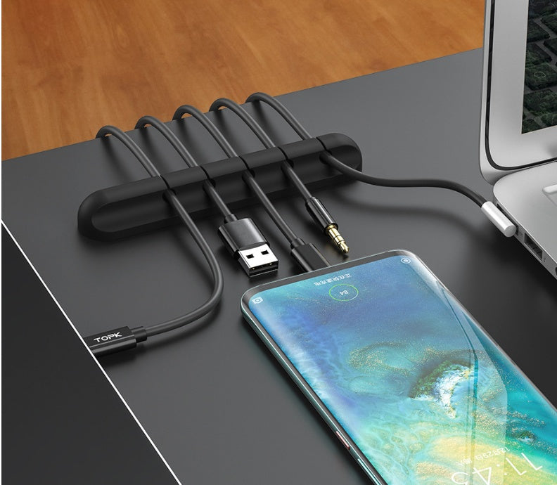 Silicone Cable Organiser Clips – Keep Your Desk Tidy
