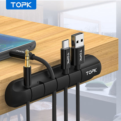 Silicone Cable Organiser Clips – Keep Your Desk Tidy