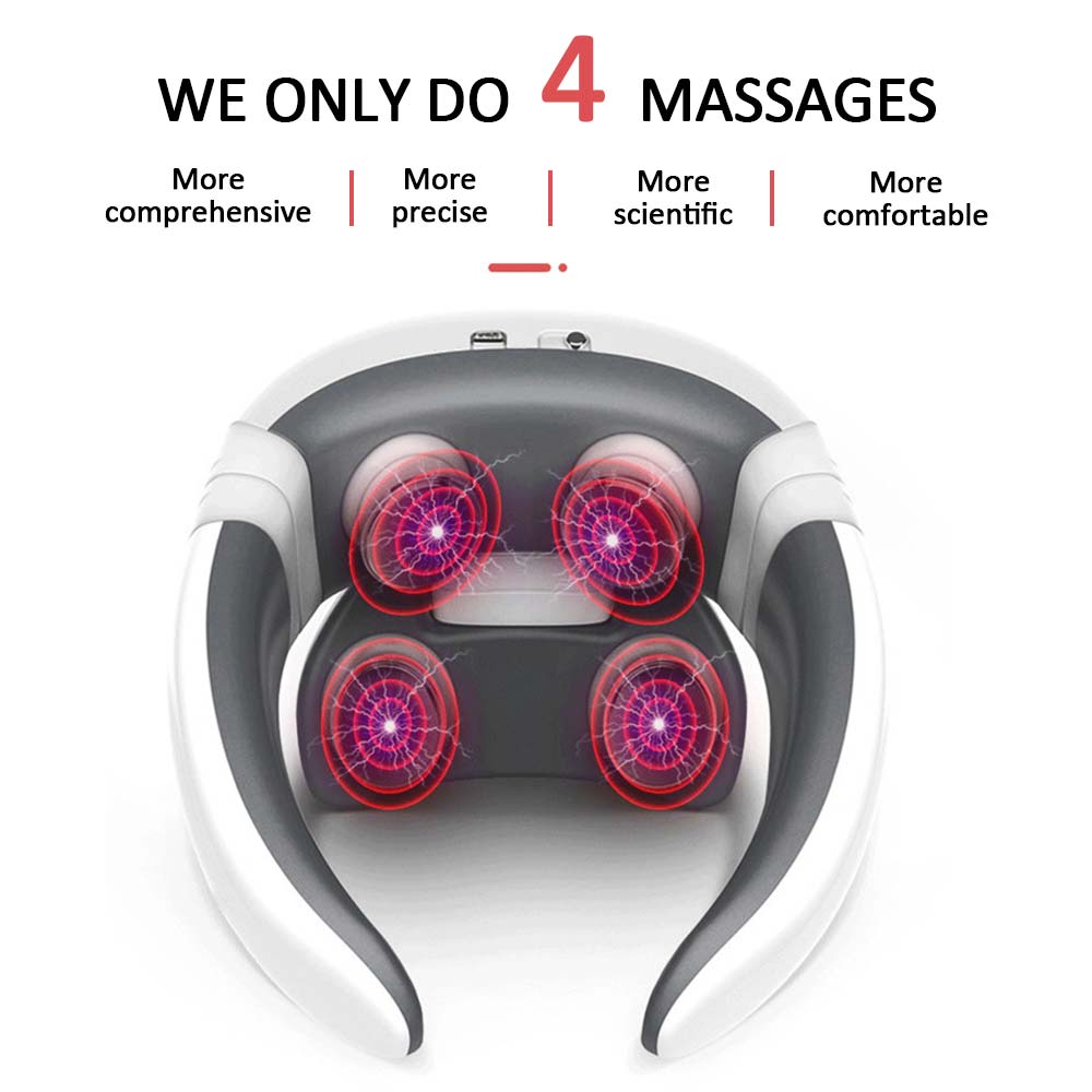 Smart Electric Neck & Back Massager | 4D Pulse Pain Relief