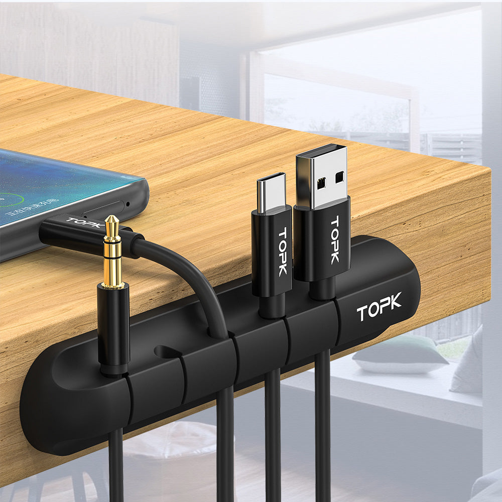 Silicone Cable Organiser Clips – Keep Your Desk Tidy