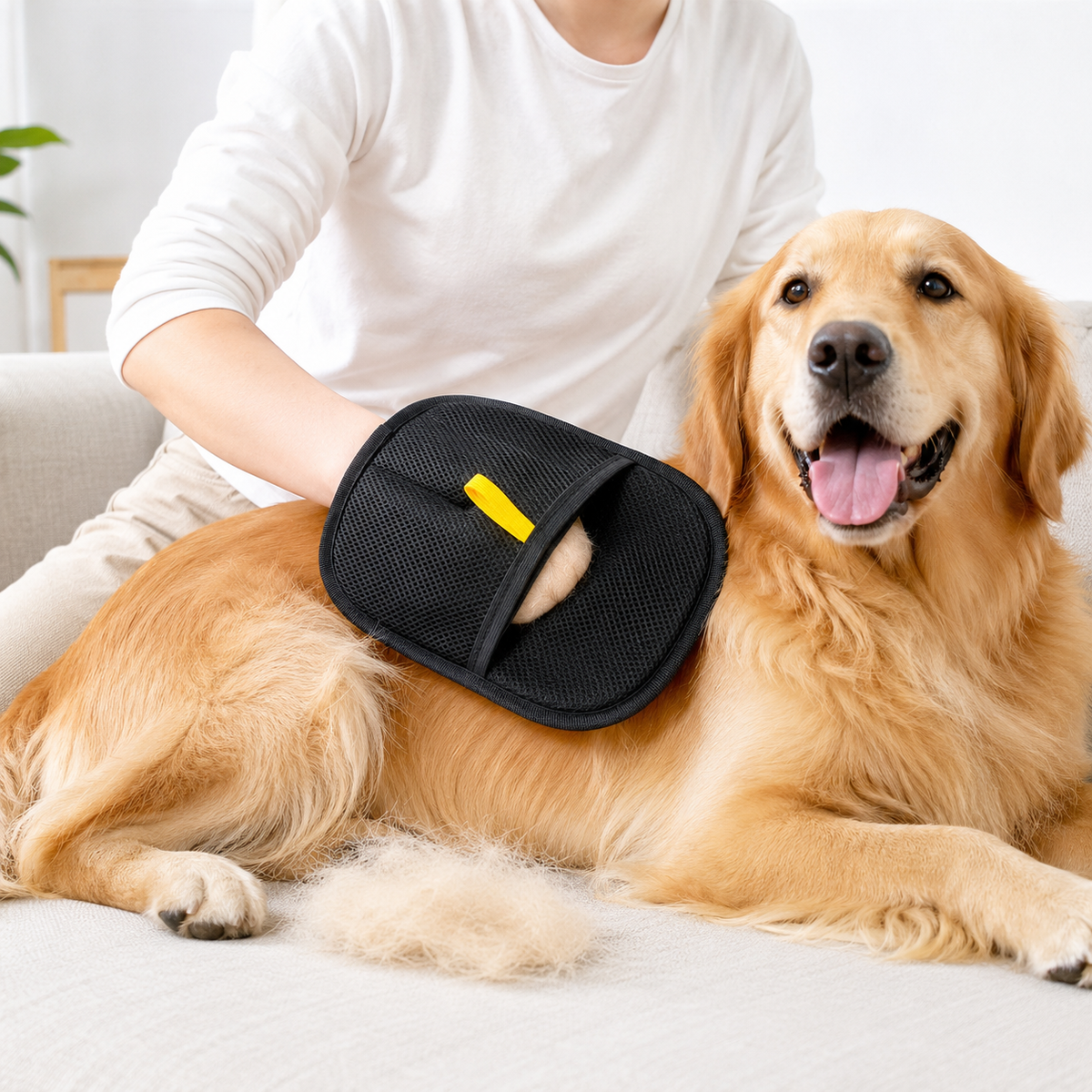 Reusable Pet Hair Remover Mitt | Washable Lint & Fur Glove